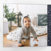 手文字の栄光 |写真数々の 三つ折りクリスマスカード (内部最初)