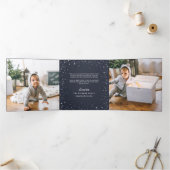 手文字の栄光 |写真数々の 三つ折りクリスマスカード (内部)