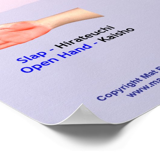 手日本の型枠 ポスター (角)