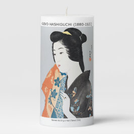 手日本の拭を持つ女性 – 橋口五葉