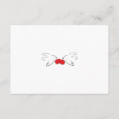 手書お洒落きさくらんぼ結婚の エンクロージャーカード (裏面)