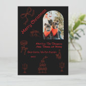 手書お洒落きのクリスマス カード (スタンド正面)