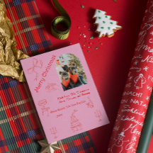 手書お洒落きのクリスマス