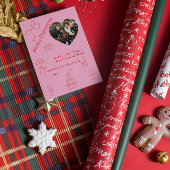 手書お洒落きのクリスマス カード