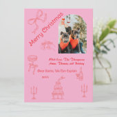 手書お洒落きのクリスマス カード (スタンド正面)