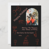 手書お洒落きのクリスマス カード (正面)