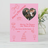 手書お洒落きのクリスマス カード (スタンド正面)