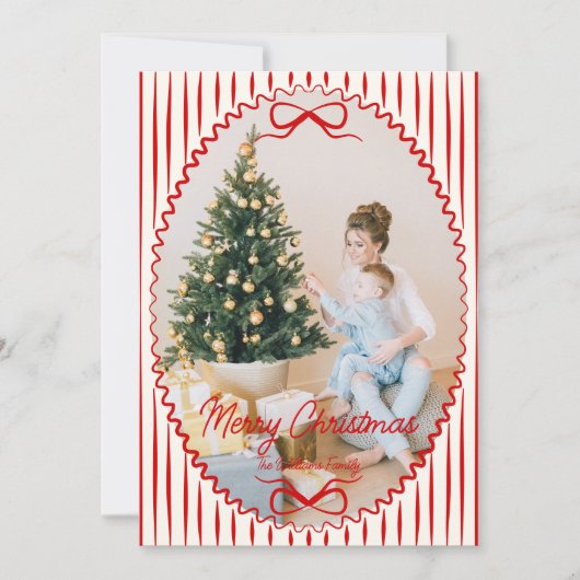 手書お洒落きクリスマスフォト シーズンカード (正面)