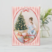 手書お洒落きクリスマスフォト シーズンカード (スタンド正面)