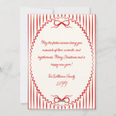 手書お洒落きクリスマスフォト シーズンカード (裏面)