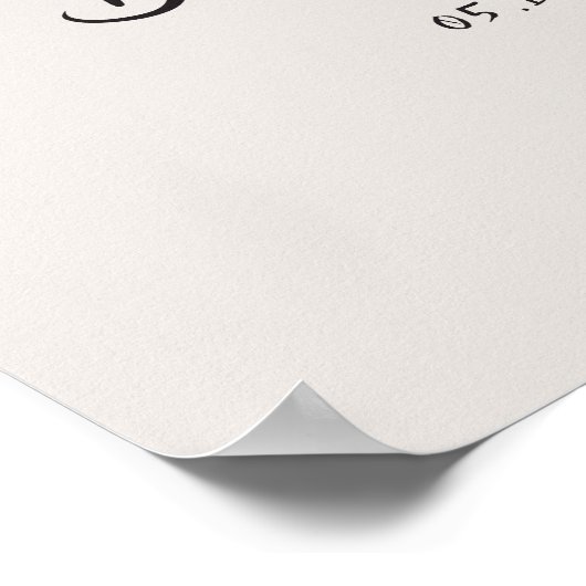 手書お洒落き予測できなの弓ウェルカムサイン ポスター (角)