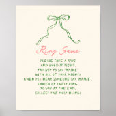 手書お洒落き予測できなリングや輪ゲーム ポスター (正面)