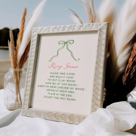 手書お洒落き予測できなリングや輪ゲーム ポスター