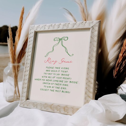 手書お洒落き予測できなリングや輪ゲーム ポスター