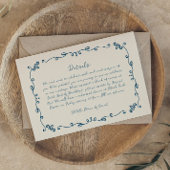 手書お洒落き図解入りの、写真付きのの結婚詳細 出欠カード