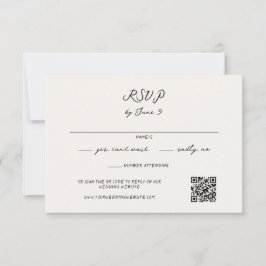 手書お洒落き結婚の 出欠カード