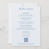 手書お洒落き結婚の 招待状 (裏面)