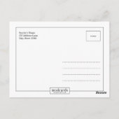 手書きありがとうはがき – 白 ポストカード (裏面)