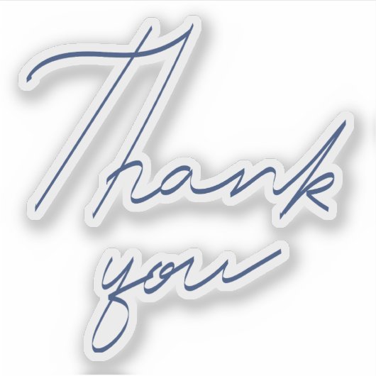 手書きありがとう シール (正面)