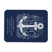 手書きいかり日付の保存 マグネット (横)