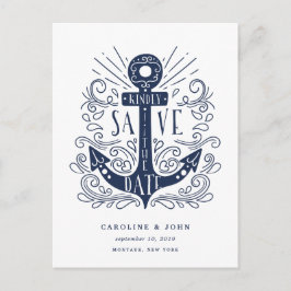 手書きいかり日付の保存 案内ポストカード