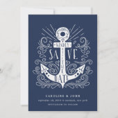 手書きいかり日付カードの保存 セーブザデート (正面)