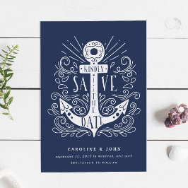 手書きいかり日付カードの保存 セーブザデート