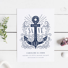 手書きいかり日付カードの保存 セーブザデート