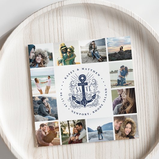 手書きいかり |フォトコラージュ日付を保存 セーブザデート