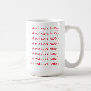 手書きおもしろいレッド文字コーヒー コーヒーマグカップ