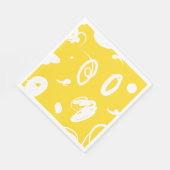 手書きおもしろい曲線デザイン紙 スタンダードランチョンナプキン (角)