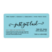 手書きおもしろい鶏卵カートンラベル ラベル (正面)