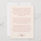 手書きお洒落メリークリスマスレッド シーズンカード (裏面)