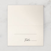 手書きお洒落予測できなダークグレー プレイスカード (外部開封)