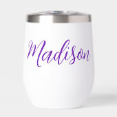 手書きかわいらしスクリプトの紫色の名カスタム前 (正面)