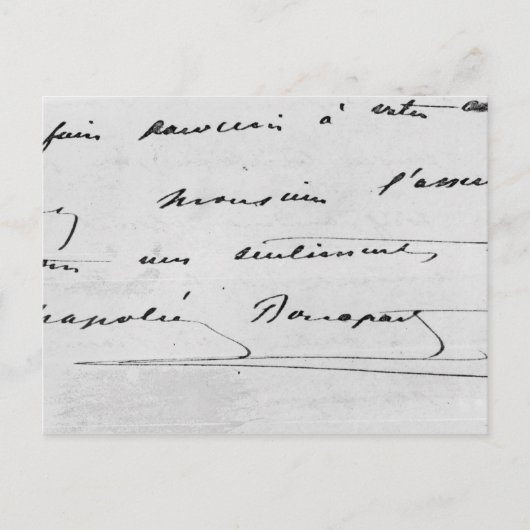 手書きと署名 ポストカード (正面)