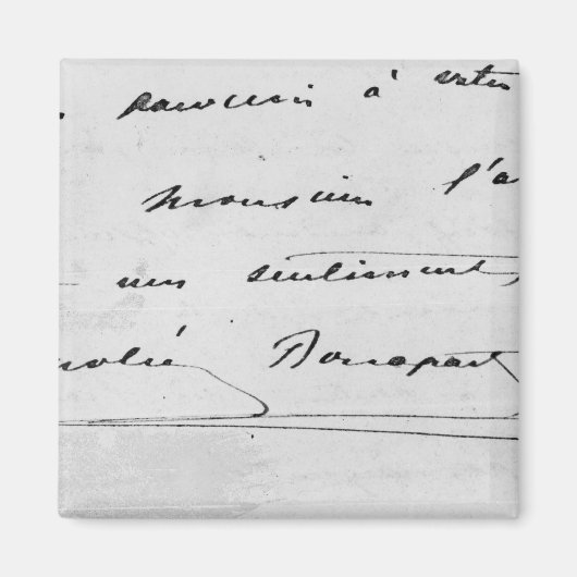 手書きと署名 マグネット (正面)