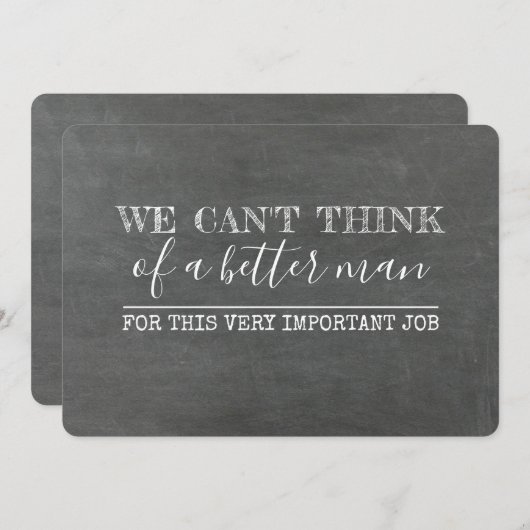 手書きのおもしろい正式な提案が我々と結婚 招待状 (正面/裏面)