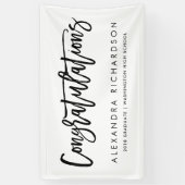 手書きのお祝い|の卒業生 横断幕 (縦)