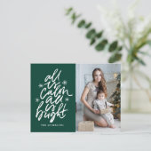 手書きのものはすべて穏やかで、すべて明るい緑 シーズンポストカード (スタンド正面)