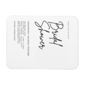 手書きのウェディングシャワー招待状 マグネット (横)