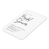 手書きのウェディングシャワー招待状 マグネット (左側)