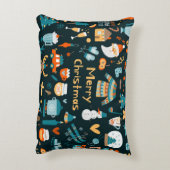 手書きのクリスマスと新年の要素。 アクセントクッション (裏面(縦))