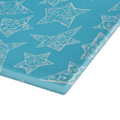 手書きのクリスマススター カッティングボード (角)