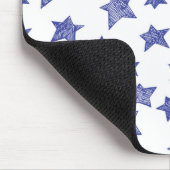 手書きのクリスマススター マウスパッド (コーナー)