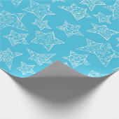 手書きのクリスマススター ラッピングペーパー (角)