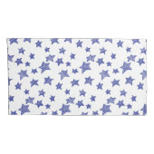 手書きのクリスマススター 枕カバー (裏面-右)