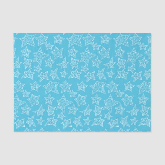 手書きのクリスマススター 薄葉紙 (正面)