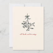 手書きのクリスマスパーティーのジャングルと交じり 案内状 (裏面)