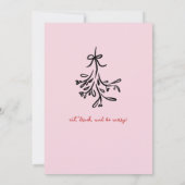 手書きのクリスマスパーティーのジャングルと交じり 案内状 (裏面)